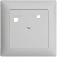 Frontset EDIZIOdue zu FI-Steckdose FMI, blind, hellgrau