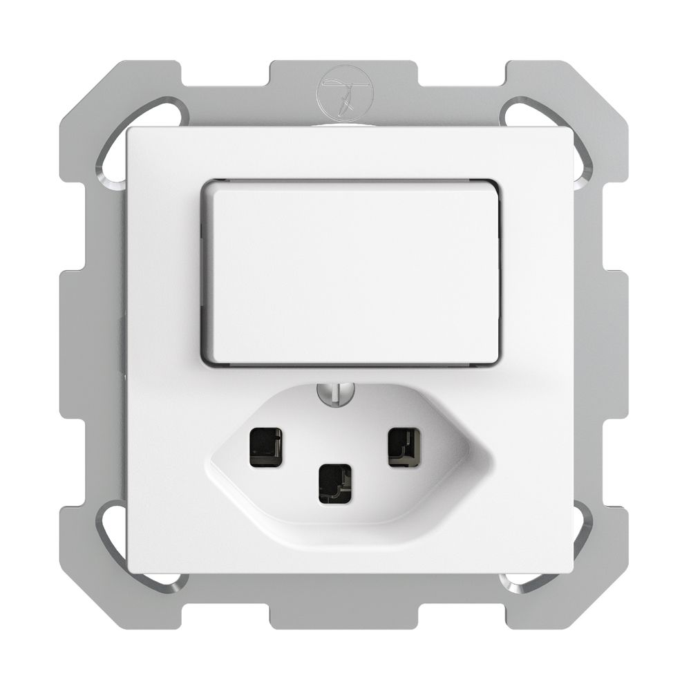 UP-Kombination 6/1L+T23 16A EDIZIOdue weiss