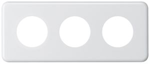Abdeckplatte basico 3×1 3×43mm weiss