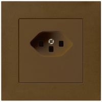 UP-Steckdose kallysto.pro T23 braun Schraubklemme