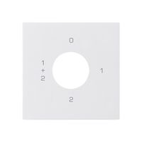 Kit frontale per interruttore a chiave S1 60×60mm kallysto 0-1-1+2-2 bianco