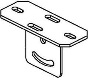 Kopfplatte vertikal 200×80mm tauchfeuerverzinkt