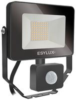 LED-Strahler ESYLUX AFL BASIC, 10W 3000K 1000lm 148×58×160mm IP65, schwarz