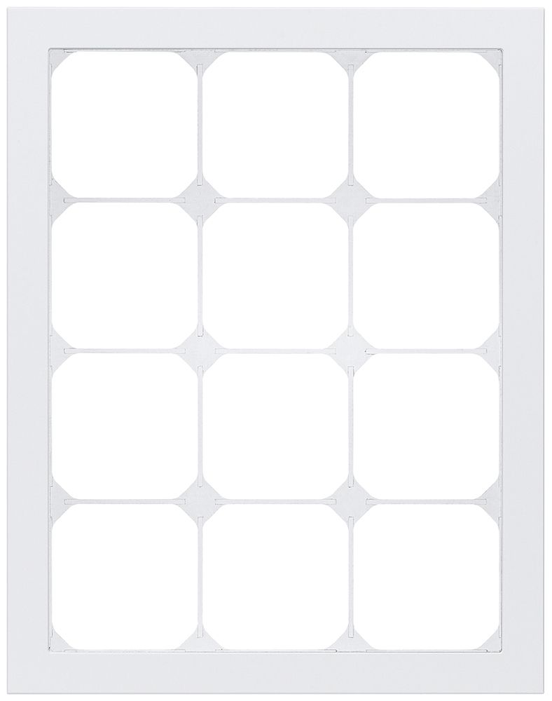 Abdeckrahmen KAL.art 4×3 274×214mm Al weiss