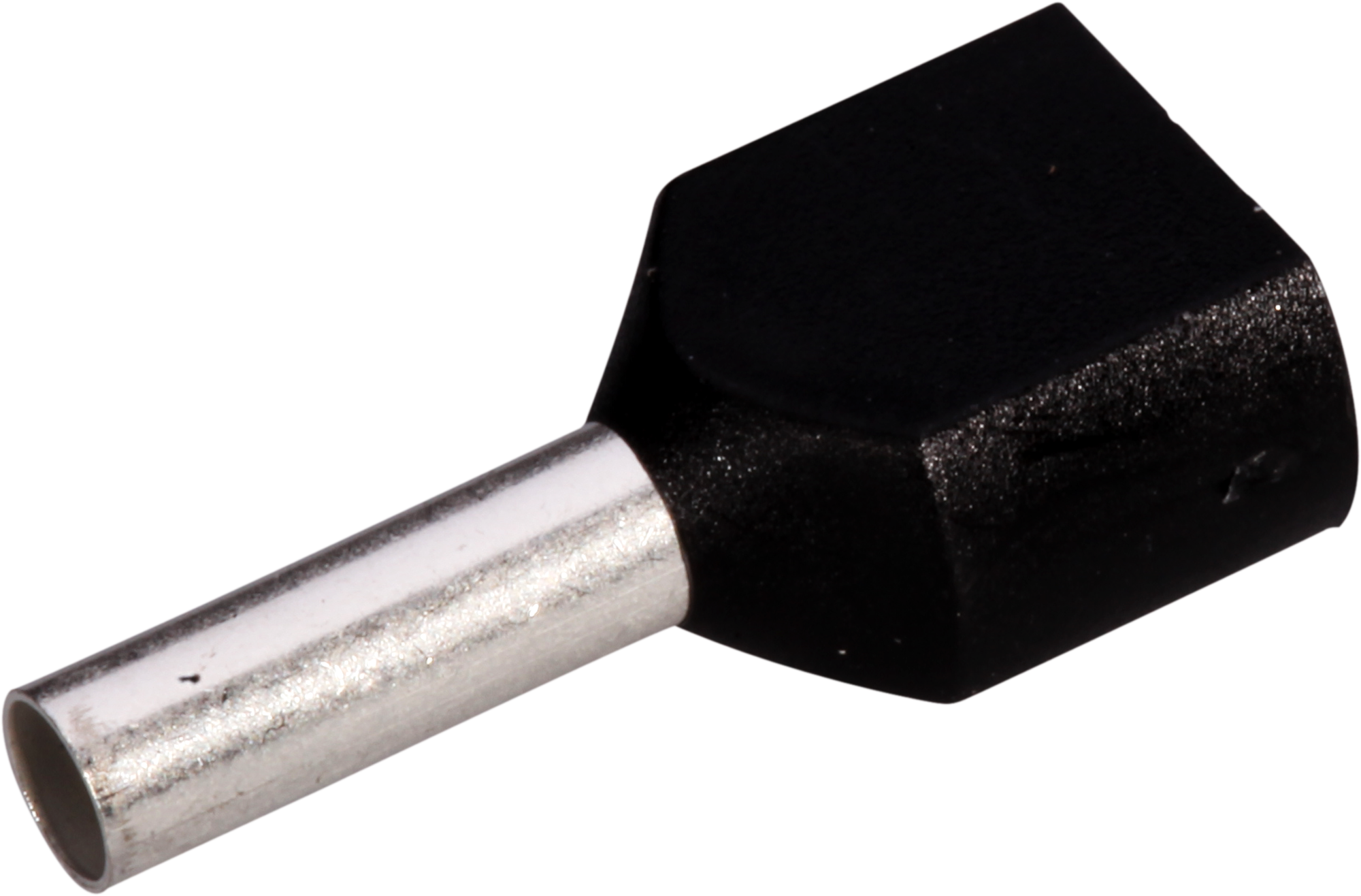 Zwillings-Aderendhülse isoliert 2×1.5mm²/8mm schwarz