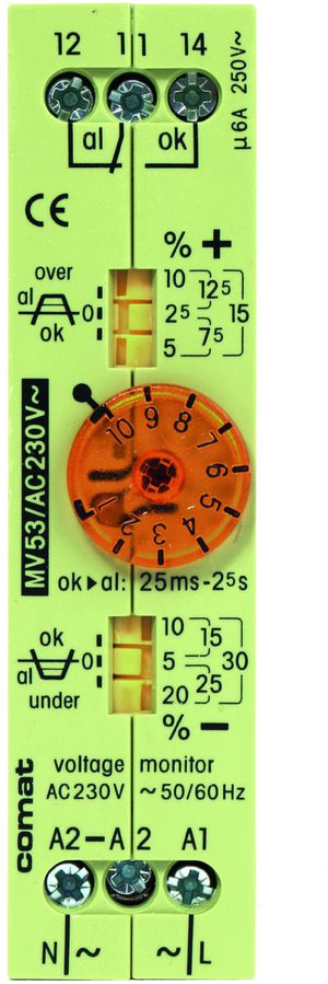 Relais surv.tension ComatReleco MV53 AC230V 50/60HZ