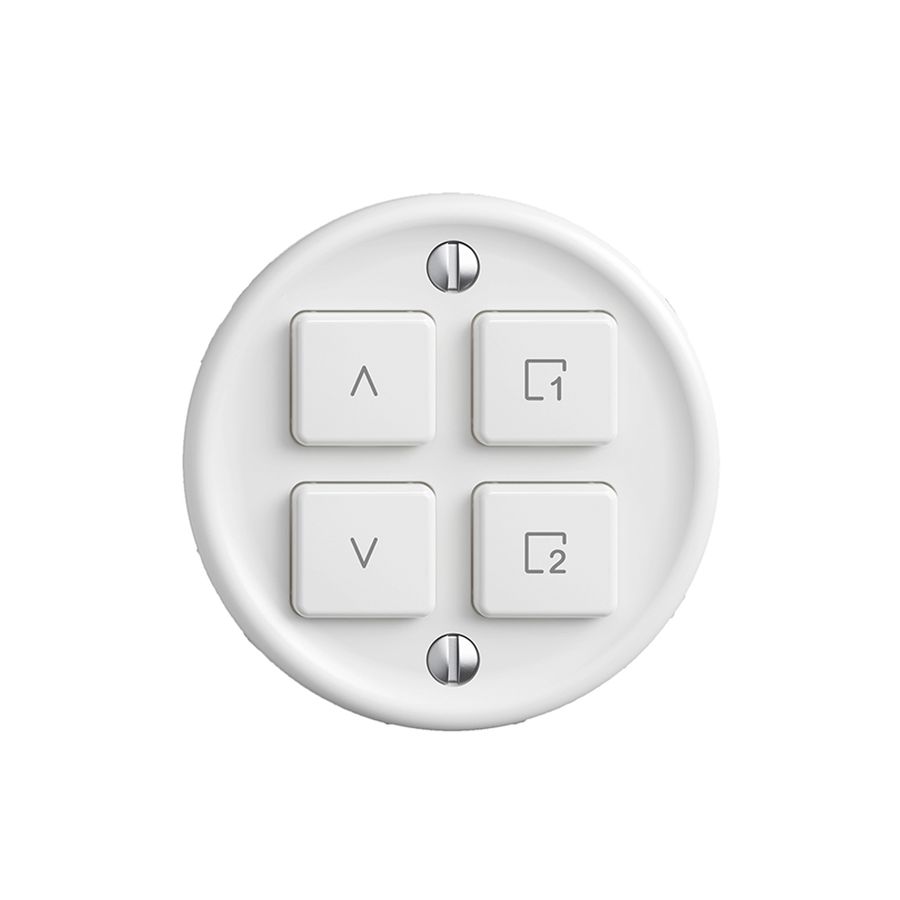 Kit recouvrement pour interrupteur stores 1c scène/4t Sdue Wiser blanc