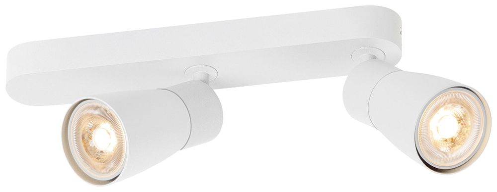 Spot SLV PURI 2.0 Dome CW GU10 2×6W VAR 258×42×138mm blanc