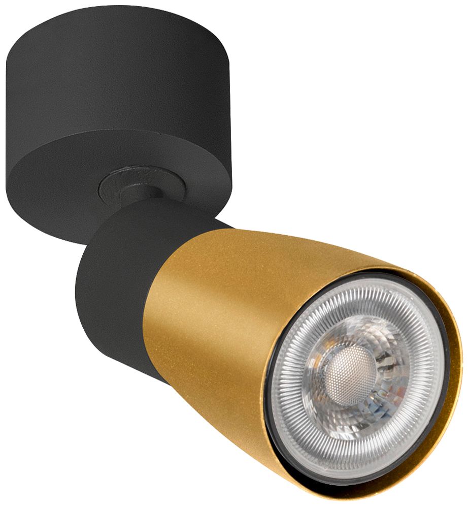 Spot SLV PURI 2.0 Dome CW GU10 1×6W REG Ø55×123×97mm nero/oro