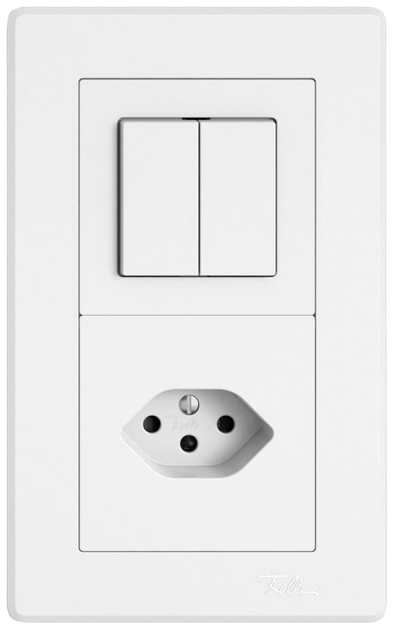 Combinaison ENC EDIZIO.liv SNAPFIX® 2×1 156×96mm schéma 1/3+3/1L+1×T13 blanc