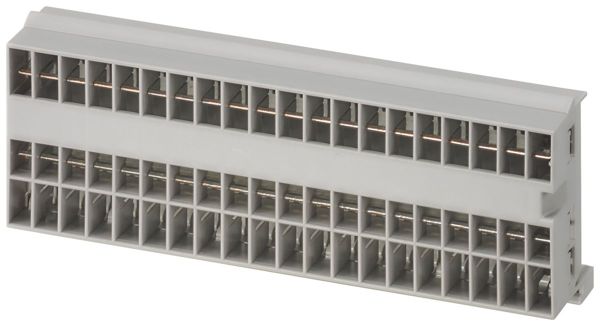 Stromschiene PX CAPAROC CR 20 123.8×44×22.5mm lichtgrau