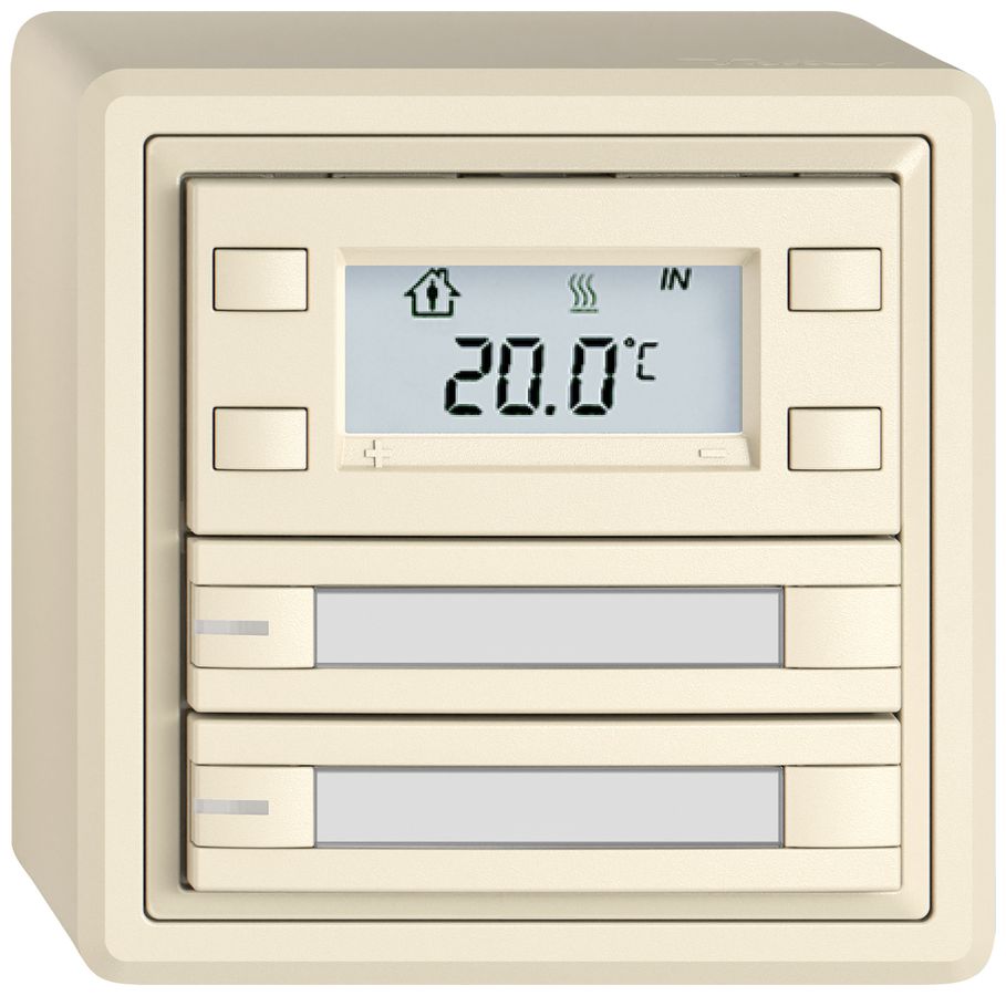 AP-RTH-Taster EDIZIO.liv SNAPFIX® m.RGB-LED Pap.2×Taste 2-Tbed.cr