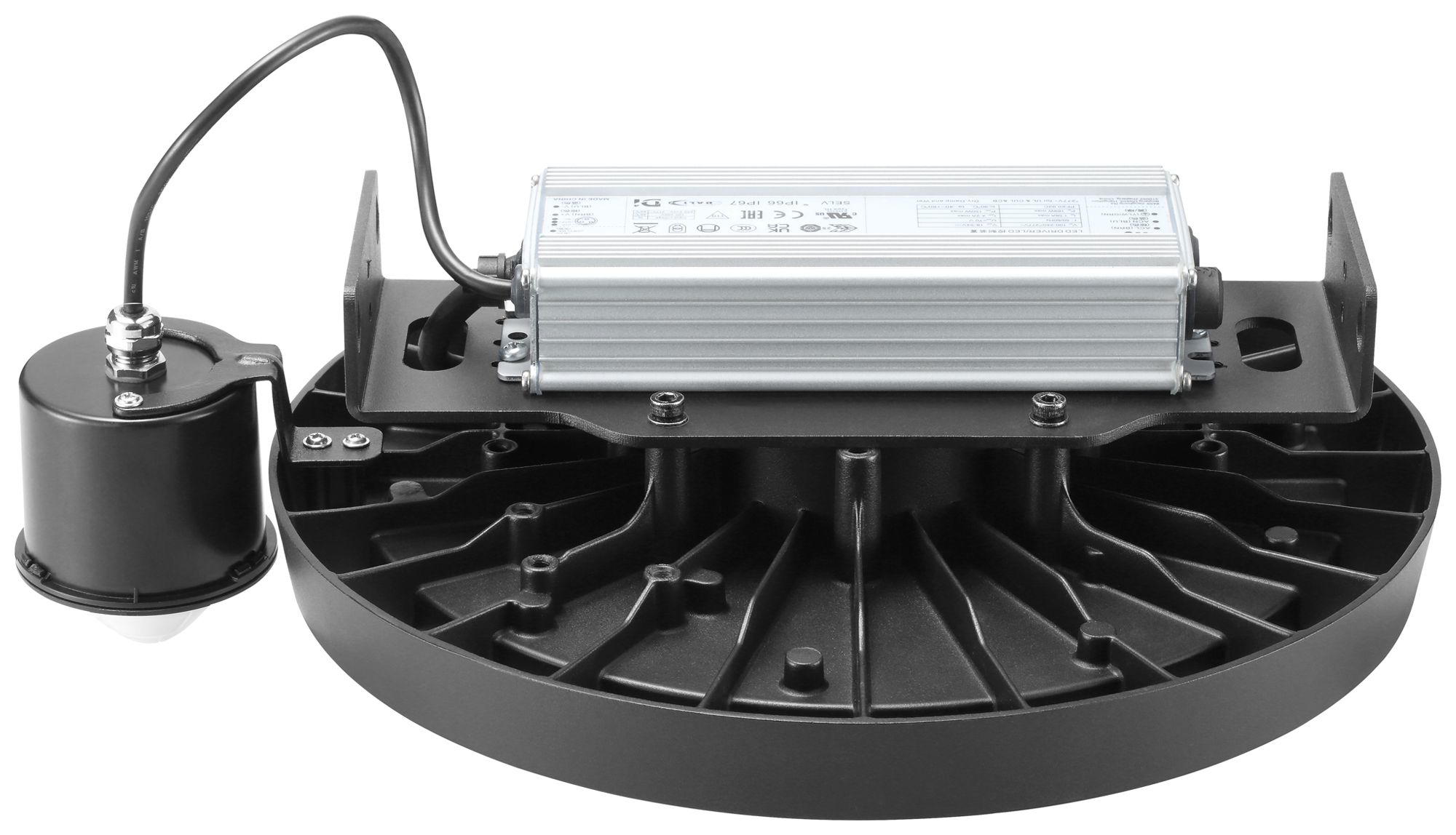 Proiettore capannone LED Sylvania Granit 80W 13000lm 840 IP54 85° REG PIR Ø298