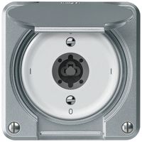 Interrupteur à clé ENC robusto interrupteur 3×1 pôle 16A 250V 86×86mm aluminium