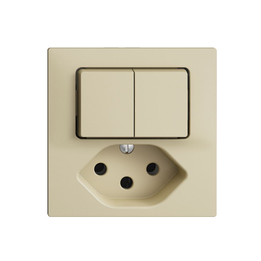 UP-Kombination 2×A-R/1P+T13 EDIZIOdue vanille