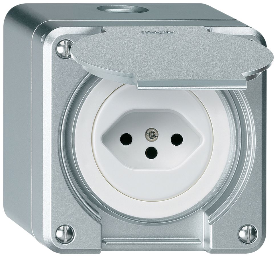 Prise AP robusto type 13 aluminium