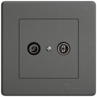 UP-Antennendose TV-R EDIZIO.liv SNAPFIX® Durchgangsdose 11dB dgu