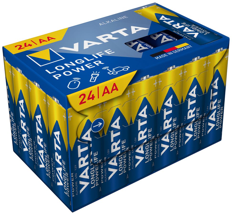 Batterie VARTA Consumer Longlife Power AA Alkali-Mangan 1.5V Box à 24 Stück