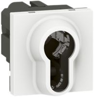 EB-Schlüsselschalter MOS SS/Eur weiss 2 Module 0-1