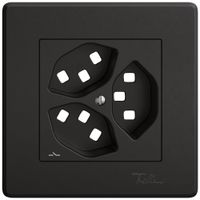 UP-Montageset EDIZIO.liv SNAPFIX® für 3×T23 getrennt sz