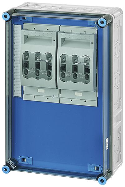 NH-Gehäuse Hensel Mi, 2×3×NH00, mit Sammelschiene, 630A, 3-polig