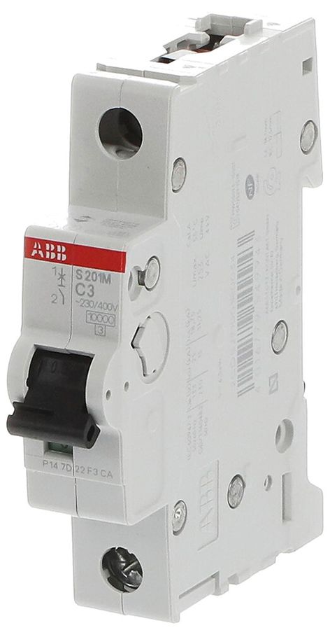 Leitungsschutzschalter ABB S201M-C3 3A C 10kA