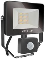 LED-Strahler ESYLUX AFL BASIC, 10W 4000K 1000lm 148×58×160mm IP65, schwarz