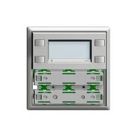 RTH-Frontplatte KNX 1…4×EDIZIOdue silver, mit LED RGB