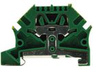 Durchgangs-Reihenklemme Woertz 0.5…4mm² 32A 800V Steckklemmansch.2×1 TH35 gn/gb
