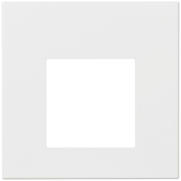 Cadre de recouvrement ATO 1×1 module blanc pour combi