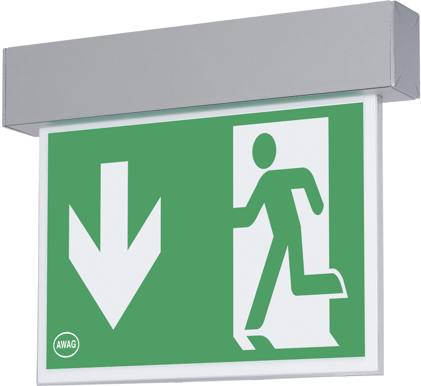 LED-Rettungszeichenleuchte AWAS-U-013-WB 5.3W 3h 272×220×46mm