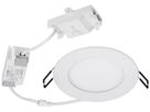 LED-Downlight Sylvania Flat 108 7W 600lm 4000K IP44 120° DIM 120mm weiss