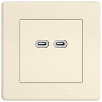 UP-USB-Ladesteckdose EDIZIO.liv SNAPFIX® 230VAC 18W 2×USB Typ C cr