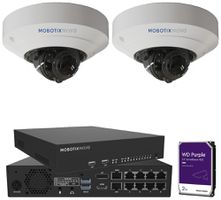 Videoüberwachungssystem MOBOTIX Mx-NVR-Set4: 2×MD1A-5-IR 1×NVR-8 1×HDD