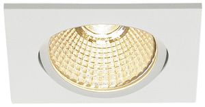 EB-LED-Downlight SLV NEW TRIA 68, 9W 800lm 3000K 38° eckig mattweiss