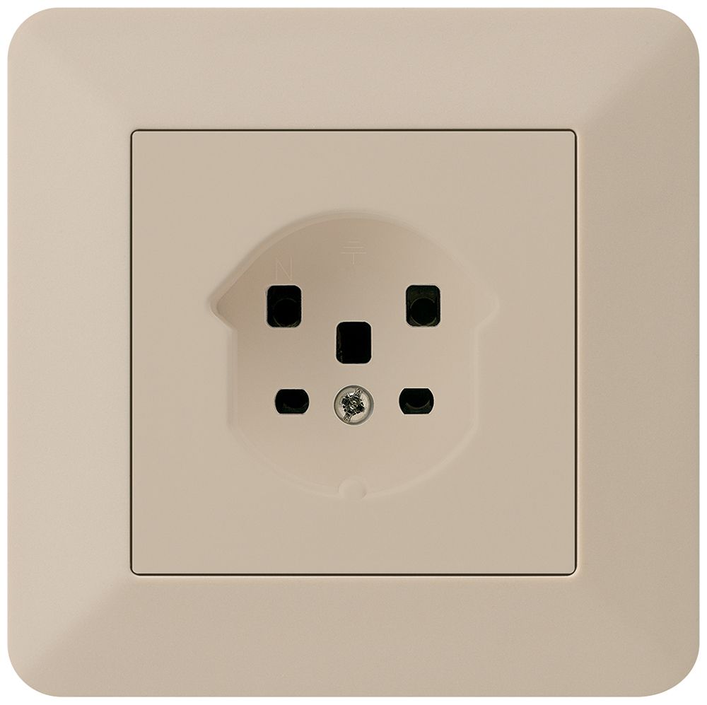Prise ENC kallysto.trend T25 beige bornes à vis