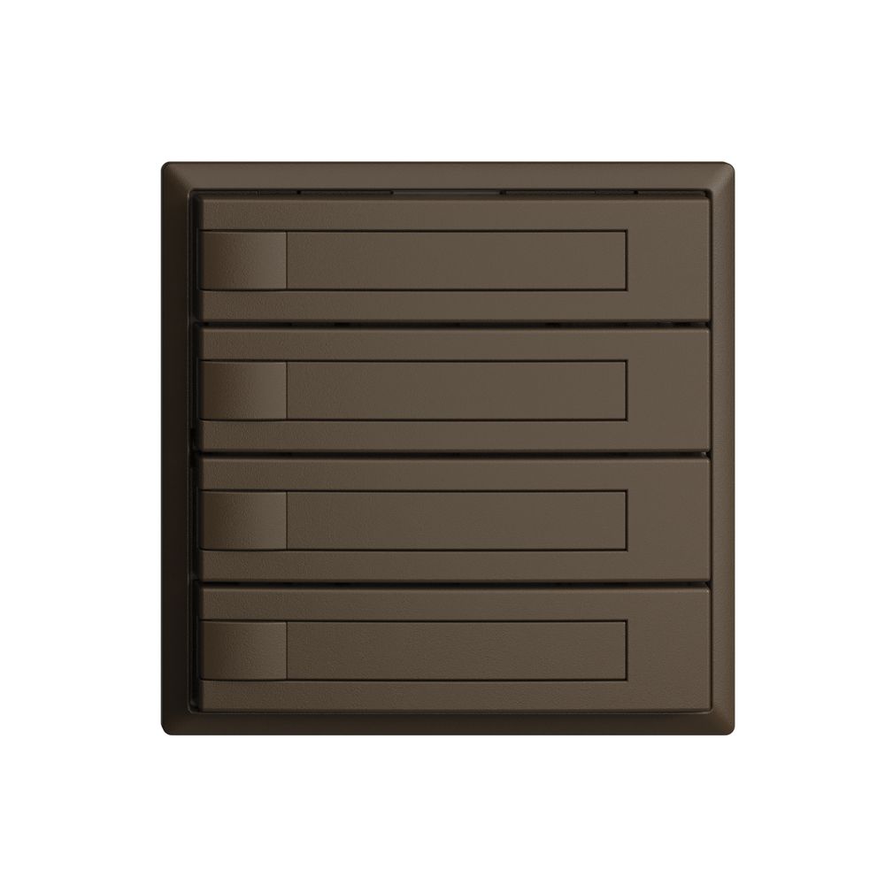 UP-Universaltaster 4×1T EDIZIOdue coffee, mit Papier, ohne LED