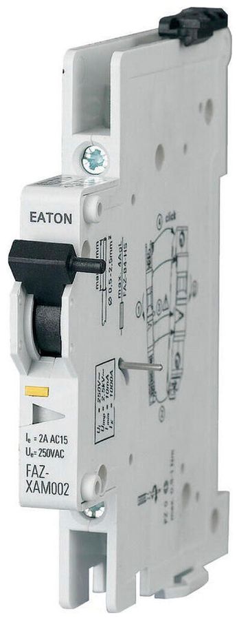 Bloc contacts auxiliaires AMD Eaton FAZ-XAM002 3A 250V 2CO 0.5UM