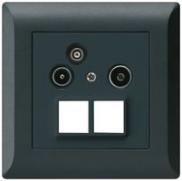 UP-Antennendose R/TV-Daten kallysto.line HMS 2GHz 10.5db schwarz