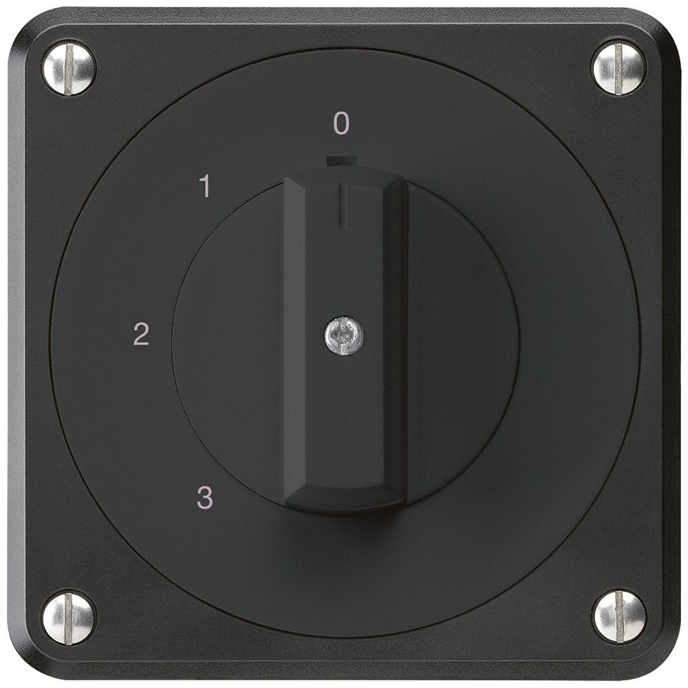 UP-Drehschalter robusto IP55 S5/1P schwarz für Kombination