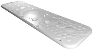 Plaque passe-câbles Rittal AX, avec membranes, 534×149mm, matière synthétique