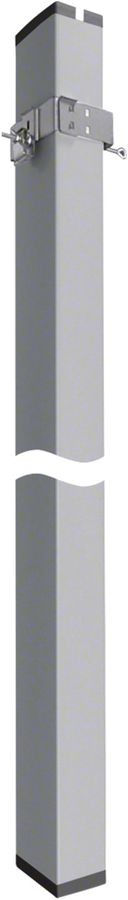 Deckenanschlusssäule tehalit DA200 2× Klemmtechnik H=2.8m Aluminium eloxiert