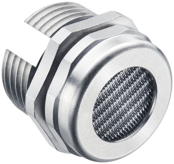 Entwässerungselement AGRO M20×1.5 mit Sieb Messing vernickelt