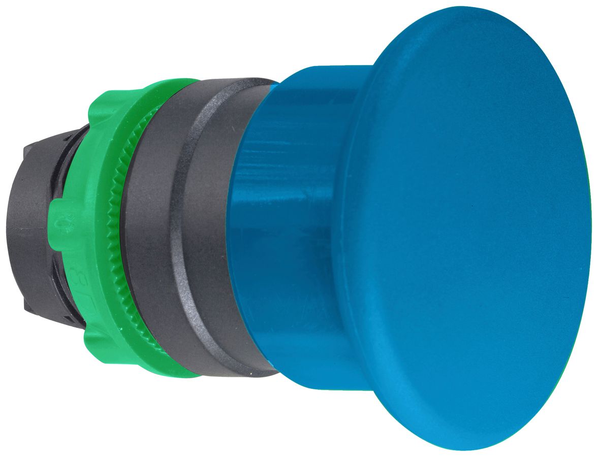 Boîtier pour poussoir à champignon Harmony XB5 bleu Ø22.5mm haut