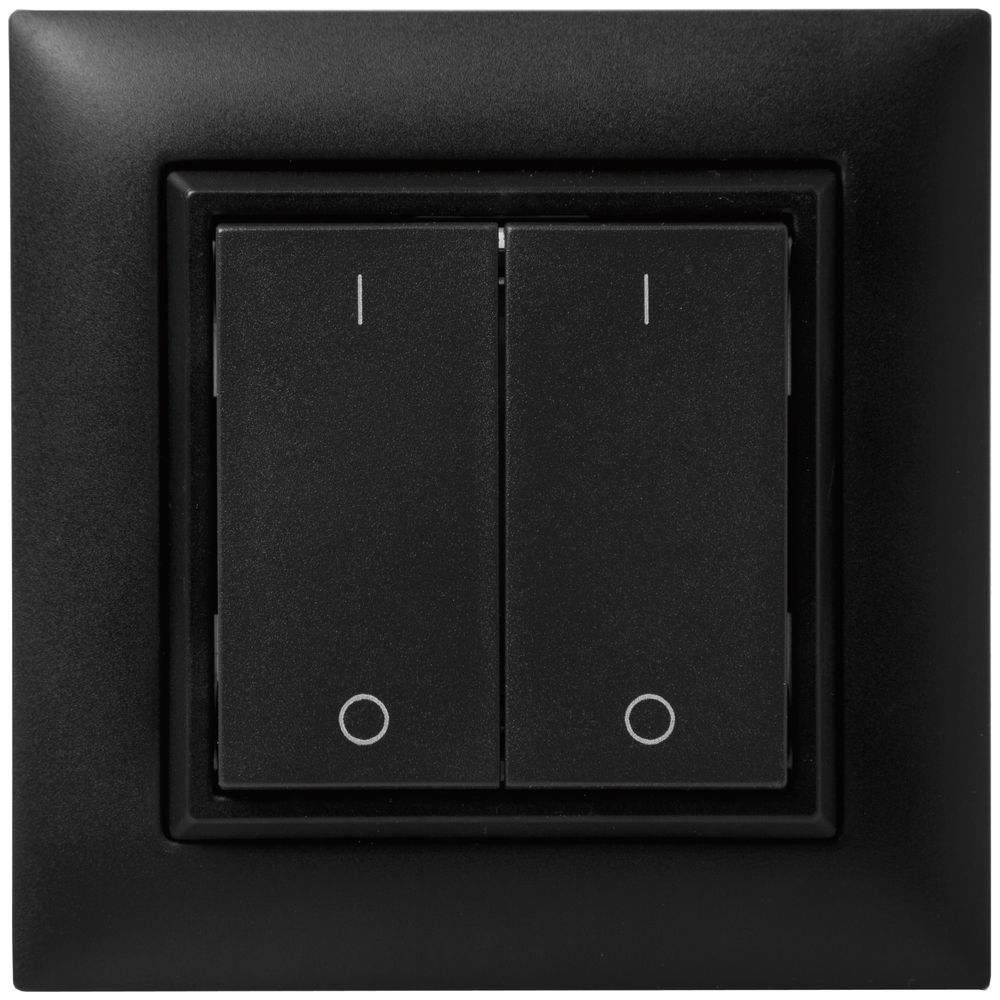 Pulsante RF AP ALADIN EnOcean EDIZIOdue, 2-volte, nero, I/0