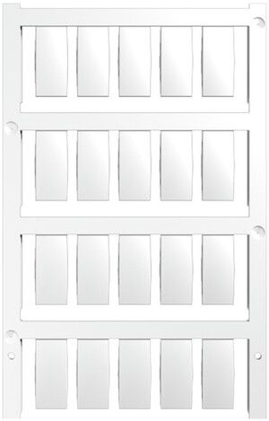 Marqueur d'appareil Weidmüller MultiCard ESG 20×9mm PA66 blanc