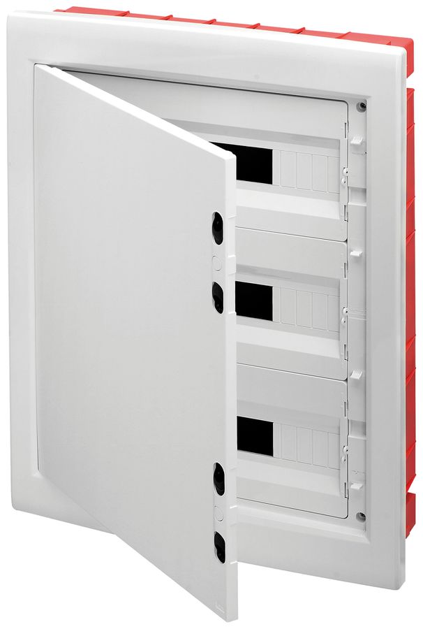 Coffret d.distribution ENC Gewiss 40 CDI 3 rangées 18UM porte IP40 465×680×120mm