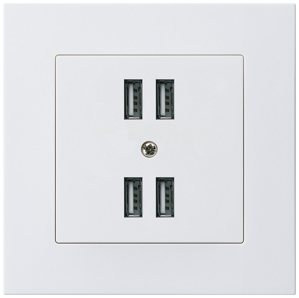 Presa INC 4×USB kallysto.pro 2400mA bianco