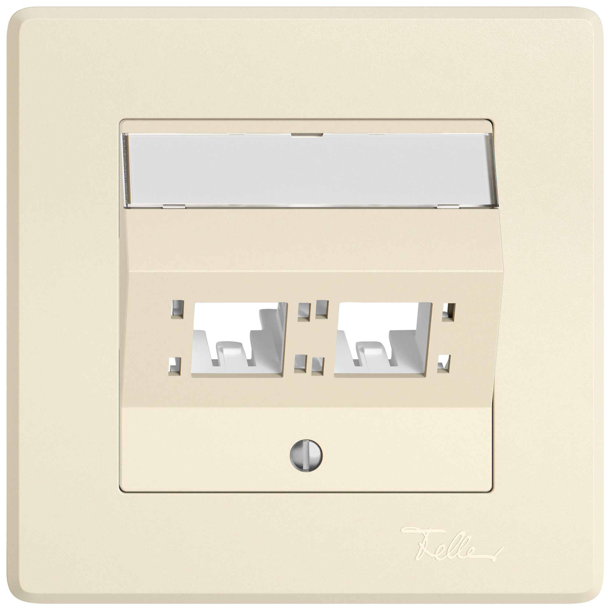 UP-Montageset EDIZIO.liv SNAPFIX® für freenet Kat.6A Adapter 2× cr