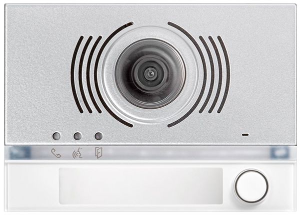 Placca frontale p.modulo telecame. e altoparlante d.porta Urmet Alpha 1× IP55 bi